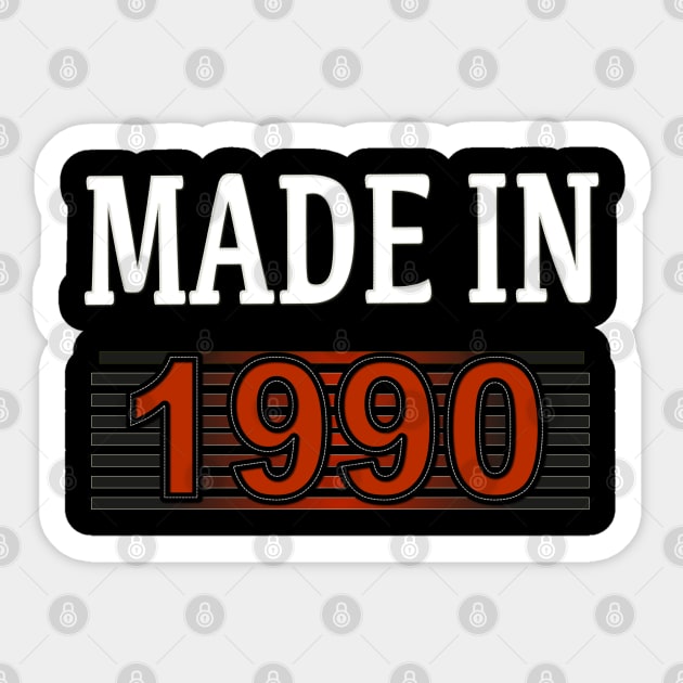 Made in 1990 Sticker by Yous Sef